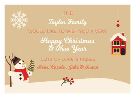 Christmas Card The Nolan Family - Photography Photoshop Template