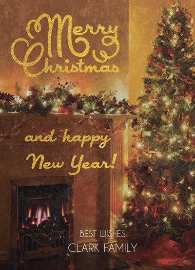Christmas Card Clark Family - Photography Photoshop Template