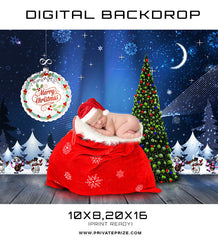 Christmas Baby Digital Background Template