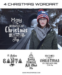 Christmas Wordart Miracle of Christmas