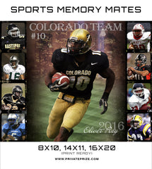 Colorado Team - Sports Memory Mate Photoshop Template