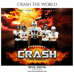 Crash the world  - Football Themed Sports Photography Template