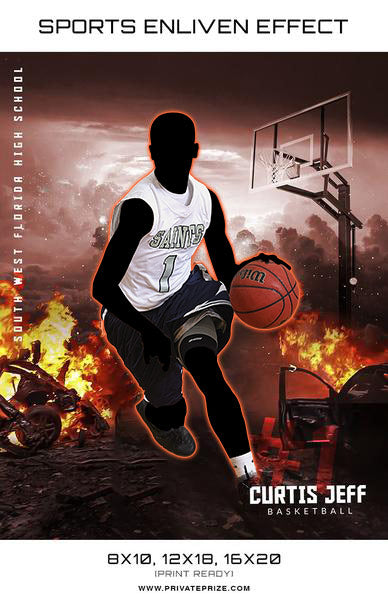 Curtis Basketball South West Florida High School Sports Template -  Enliven Effects
