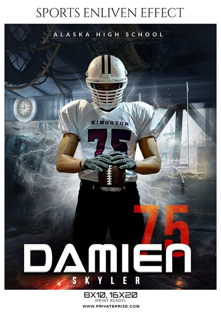 Damien Skyler - Football Sports Enliven Effects Photography Template - PrivatePrize - Photography Templates