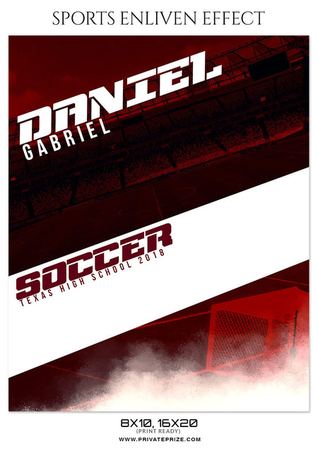 DANIEL GABRIEL-SOCCER- SPORTS ENLIVEN EFFECT - Photography Photoshop Template