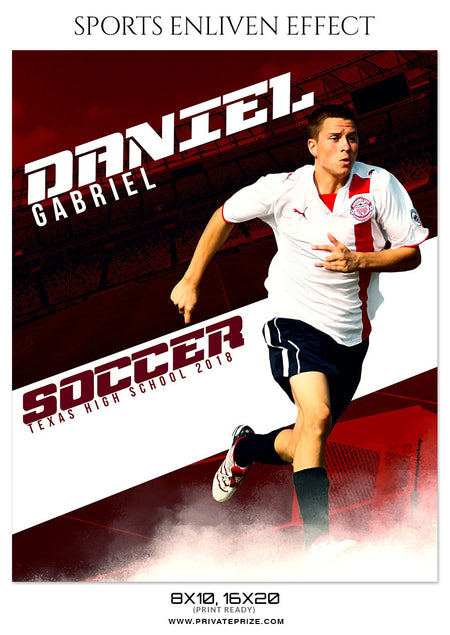 DANIEL GABRIEL-SOCCER- SPORTS ENLIVEN EFFECT - Photography Photoshop Template