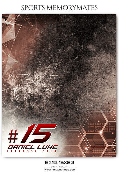 Daniel Luke - Lacrosse Memory Mate Photography Template - Photography Photoshop Template