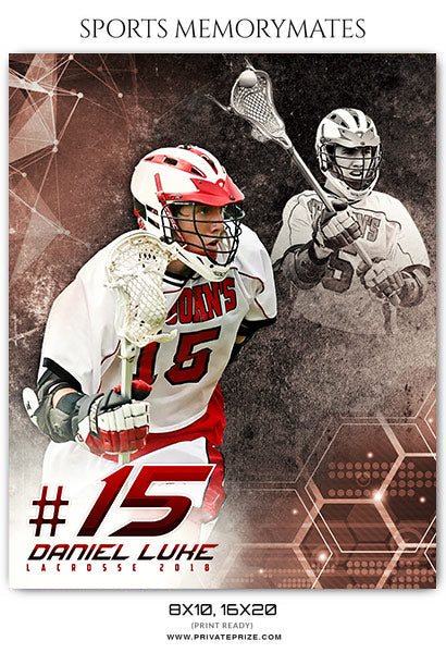 Daniel Luke - Lacrosse Memory Mate Photography Template - Photography Photoshop Template