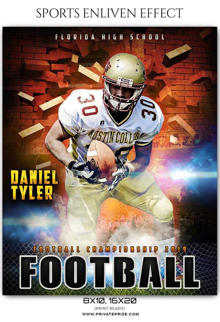 Daniel Tyler - Football Sports Enliven Effects Photography Template - PrivatePrize - Photography Templates