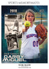 DARBY MIGUEL SOFTBALL SPORTS MEMORY MATE - Photography Photoshop Template