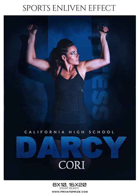 DARCY CORI-FITNESS- SPORTS ENLIVEN EFFECT - Photography Photoshop Template