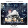 Daredevils - Football Themed Sports Photography Template - Photography Photoshop Template