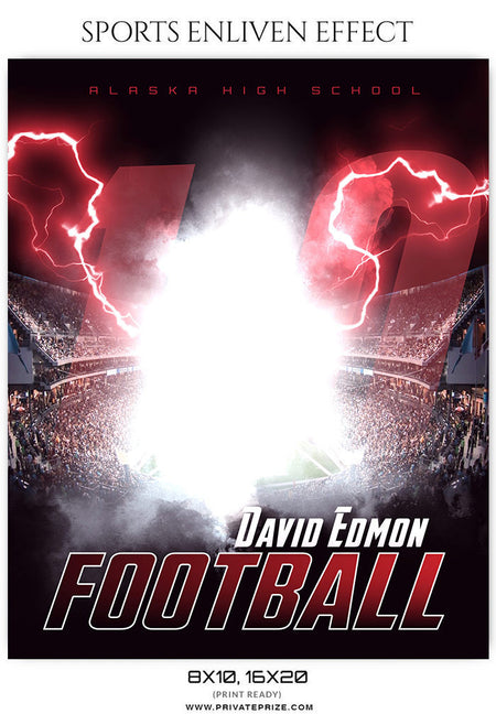 DAVID ADMON - FOOTBALL SPORTS ENLIVEN EFFECT - Photography Photoshop Template