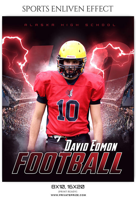 DAVID ADMON - FOOTBALL SPORTS ENLIVEN EFFECT - Photography Photoshop Template