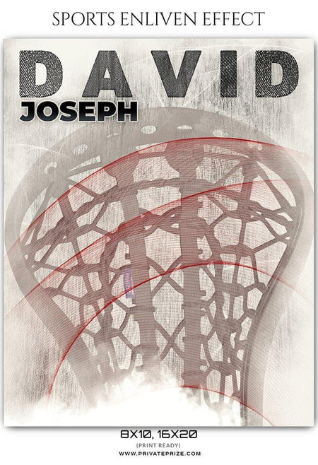 David Joseph - Lacrosse Sports Enliven Effects Photography Template - PrivatePrize - Photography Templates