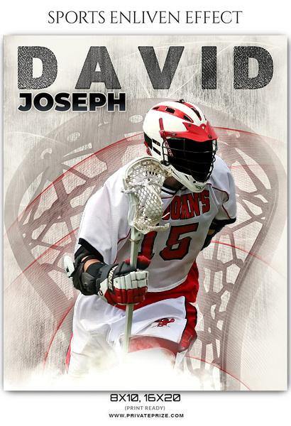 David Joseph - Lacrosse Sports Enliven Effects Photography Template - PrivatePrize - Photography Templates
