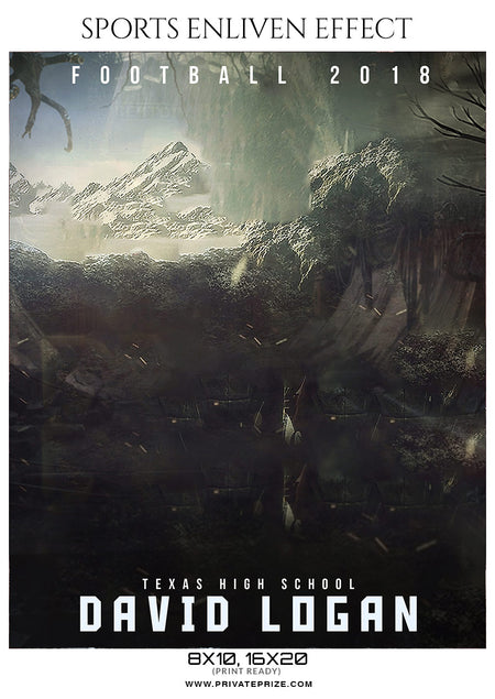 David Logan - Football Sports Enliven Effect Photography Template - Photography Photoshop Template