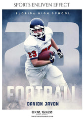 Davion Javon - Football Sports Enliven Effect Photography Template