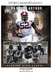 Dawson Arthur - Football Memory Mate Photoshop Template