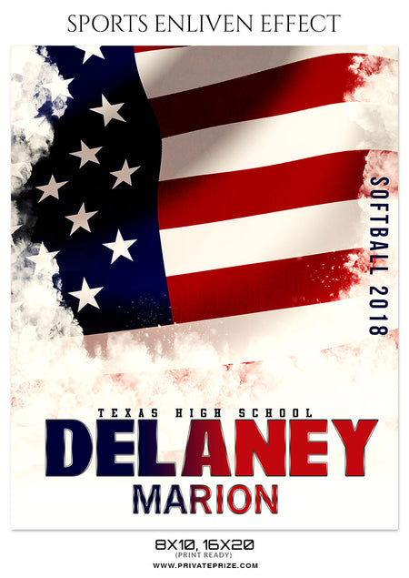 DELANEY MARION SOFTBALL SPORTS PHOTOGRAPHY - Photography Photoshop Template