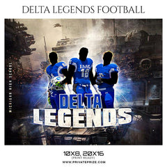 DELTA LEGENDS FOOTBALL Theme Sports Photography Template