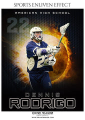 Dennis Rodrigo - Lacrosse Sports Enliven Effects Photography Template