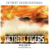 Detroit Tigers - Football Themed Sports Photography Template - PrivatePrize - Photography Templates