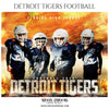Detroit Tigers - Football Themed Sports Photography Template - PrivatePrize - Photography Templates