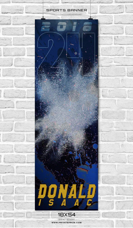 Donald Isaac -Basketball-Enliven Effects Sports Banner Photoshop Template - PrivatePrize - Photography Templates