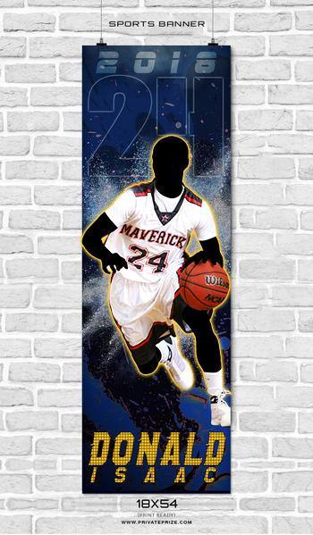 Donald Isaac -Basketball-Enliven Effects Sports Banner Photoshop Template - PrivatePrize - Photography Templates