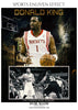 Donald king - Basketball Sports Memory Mates Photography Template - Photography Photoshop Template
