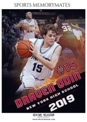 Draven Odin - Basketball Sports Memory Mates Photography Template
