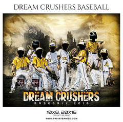 Dream Crushers - Baseball Themed Sports Photography Template