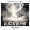 Dream Kickers - Football Themed Sports Photography Template - Photography Photoshop Template