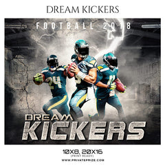 Dream Kickers - Football Themed Sports Photography Template