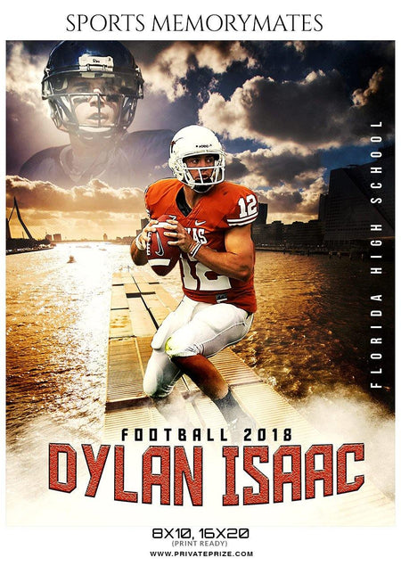 Dylan Isaac - Football Sports Memory Mates Photography Template - PrivatePrize - Photography Templates