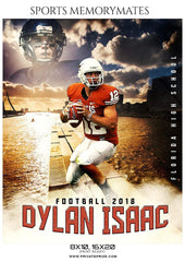 Dylan Isaac - Football Sports Memory Mates Photography Template