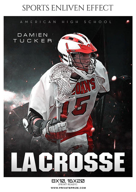 Damien Tucker - Lacrosse Sports Enliven Effects Photography Template - PrivatePrize - Photography Templates