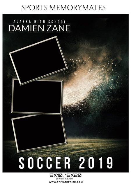 Damien Zane - Soccer Memory Mate Photoshop Template - PrivatePrize - Photography Templates