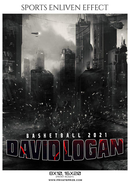 David Logan - Basketball Sports Enliven Effect Photography Template - PrivatePrize - Photography Templates