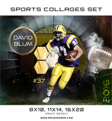 David Blum Football High School Sports Template -  Enliven Effects