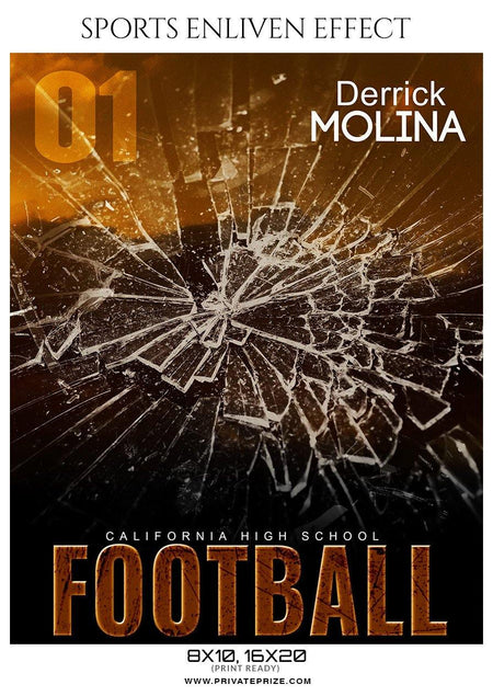 Derrick Molina - Football Sports Enliven Effect Photography Template - PrivatePrize - Photography Templates