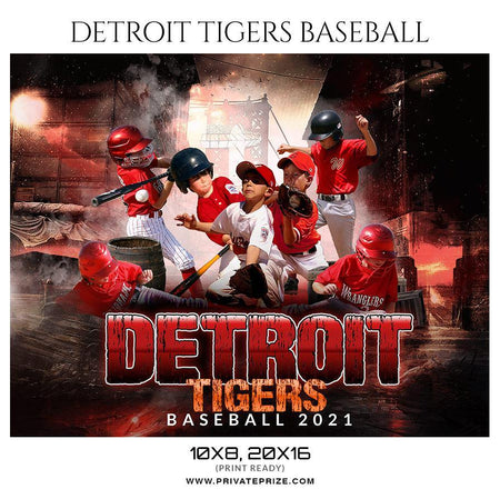 Detroit Tigers - Sports Theme Sports Photography Template - PrivatePrize - Photography Templates