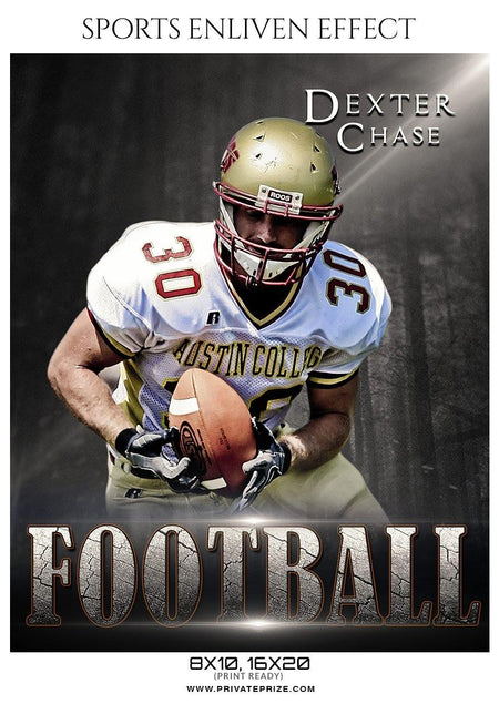 Dexter Chase - Football Sports Enliven Effect Photography Template - PrivatePrize - Photography Templates