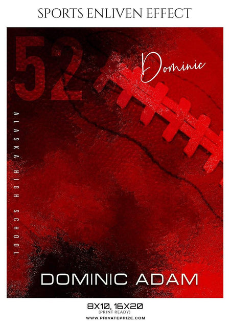 Dominic Adam - Football Sports Enliven Effect Photography Template - PrivatePrize - Photography Templates