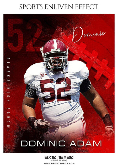 Dominic Adam - Football Sports Enliven Effect Photography Template - PrivatePrize - Photography Templates