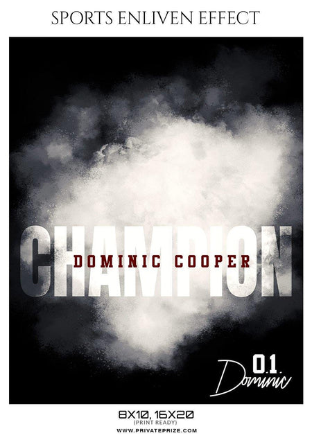 Dominic Cooper - Football Sports Enliven Effect Photography Template - PrivatePrize - Photography Templates