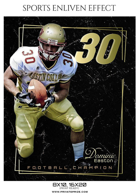 Dominic Easton - Football Sports Enliven Effect Photography Template - PrivatePrize - Photography Templates