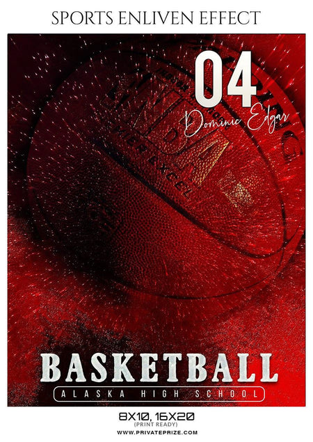 Dominic Edgar - Basketball Sports Enliven Effect Photography Template - PrivatePrize - Photography Templates