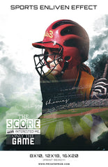 Double Exposer Softball High School Sports - Enliven Effects